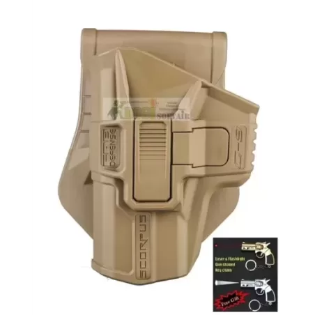 FONDINA SCORPUS LIVELLO 2 FAB DEFENSE x GLOCK 17/19/22/23 SABBIA