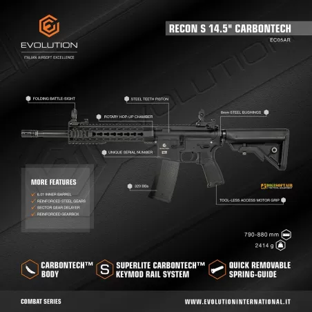 Buy Evolution M4 Recon S 14.5 Carbontech black