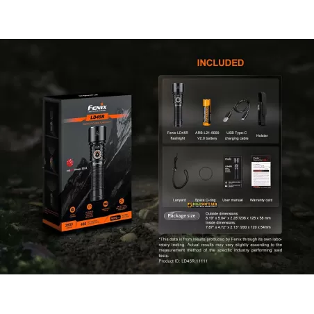 Fenix Torcia LD45R 2800 Lumens