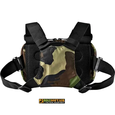 Woodland Camo Skyweight Survival chest pack