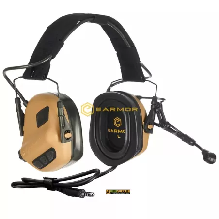 Tactical Earmor M32 Plus Electronic Headset Coyote 