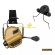EARMOR M32H Tactical Communication Hearing Protector FAST Dark earth