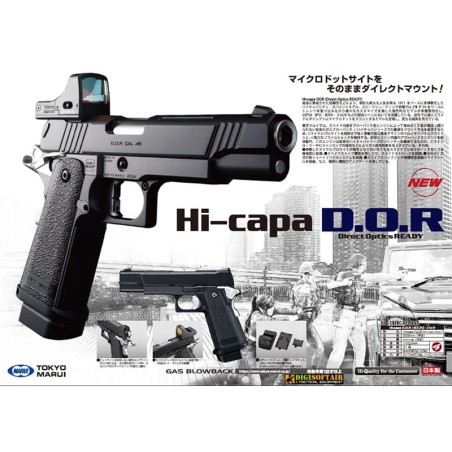 Tokyo Marui pistola Hi-Capa 5.1 D.O.R. Black, gas blowback GBB Tokyo Marui pistola Hi-Capa 5.1 D.O.R. Black, gas blowback GBB