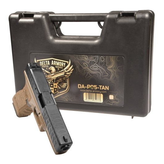 Gas Blowback Pistol Delta Armory P17 mod P05 Tan