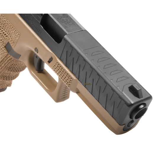 Gas Blowback Pistol Delta Armory P17 mod P05 Tan