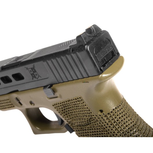 Gas Blowback Pistol Delta Armory P17 mod P06 Olive