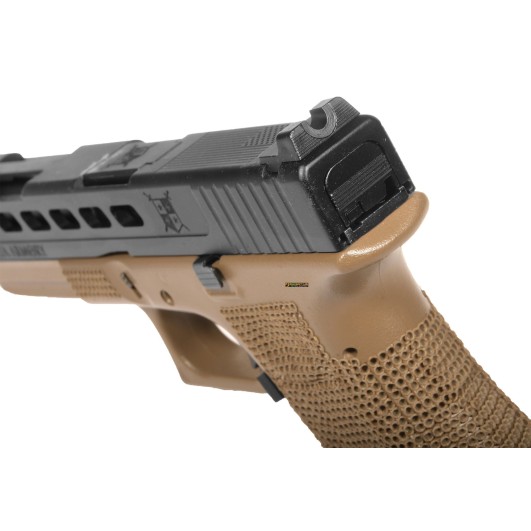 Gas Blowback Pistol Delta Armory P17 mod P06 Tan