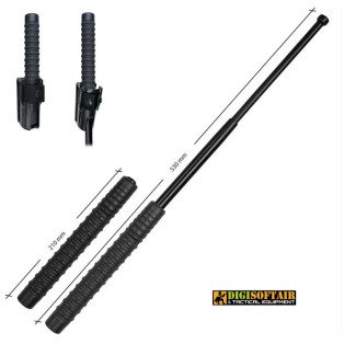 Black 21/53cm Telescope Baton with pouch ESP 