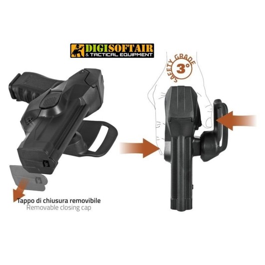  DCH8 Duty CAMA Vega holster fondina NERA per Beretta PX4