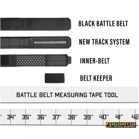 Kore Essentials B1 buckle Black Molle Battle Belt