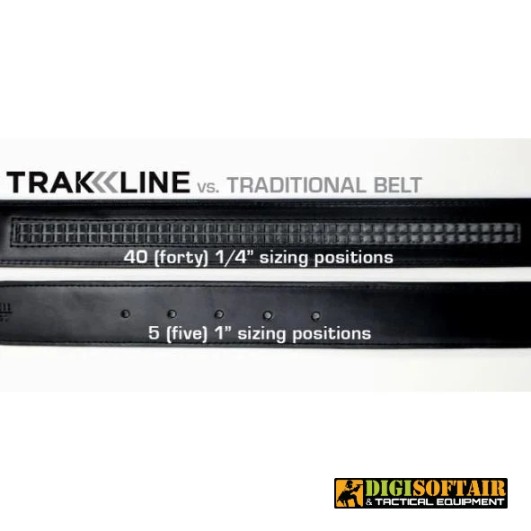 Kore Essentials X3 Gunmetal buckle, Black Leather Gun Belt