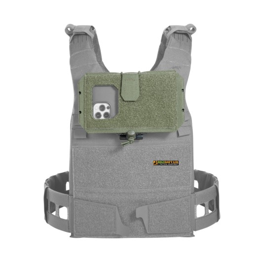 Supporto per smartphone con supporto chiudibile Olive, Tasmanian Tiger TT837