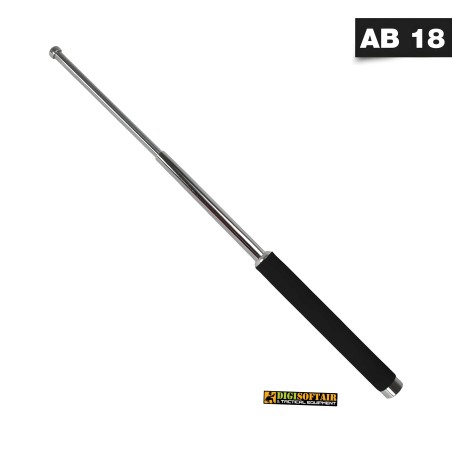 Manganello estensibile in acciaio da 25/66cm, Silver  K++ Security