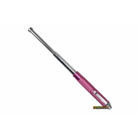 Pink 14/32cm Telescope Baton with pouch K++ Security