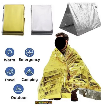 Emergency blanket isothermal Silver / Gold 33914