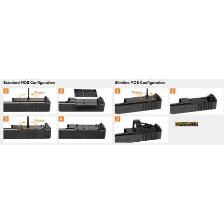 Glock Mos Plate 27.5mm for micro dot mounting