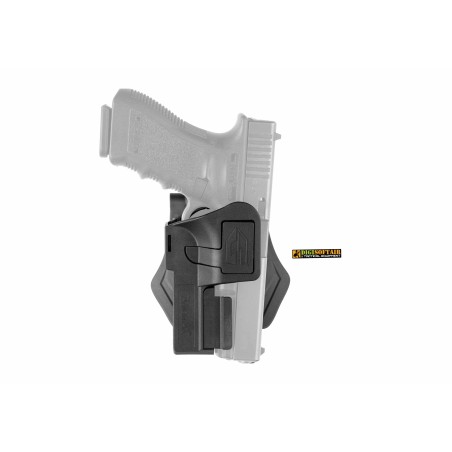 Amomax Black Universal Holster for Rail Pistols