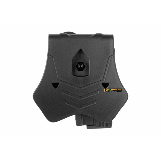 Amomax Black Universal Holster for Rail Pistols