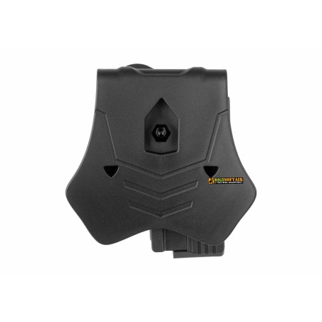 Amomax Black Universal Holster for Rail Pistols
