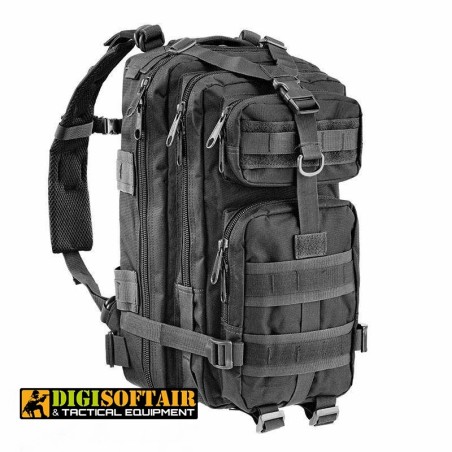 Buy Openland Black Tactical Backpack in 600D Nylon 30l