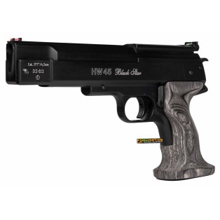 Weihrauch Hw 45 nera 4,5mm pistola ad aria compressa  