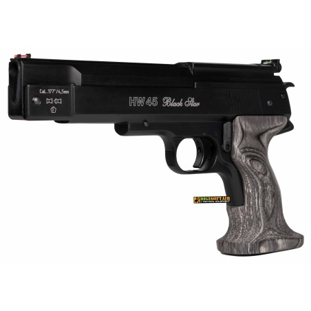 Weihrauch Hw 45 nera 4,5mm pistola ad aria compressa   Weihrauch Hw 45 nera 4,5mm pistola ad aria compressa