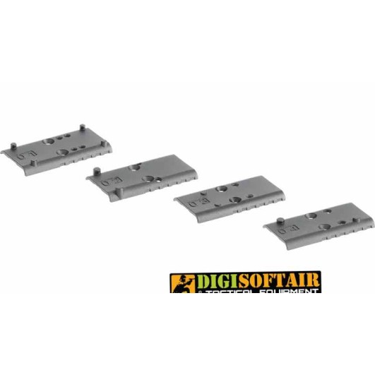  Glock Mos Set softair 4 Piastre per montaggio micro dot