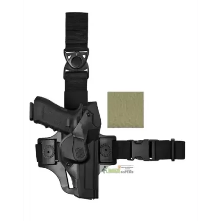 DCHT8 VEGA HOLSTER Duty CAMA Holster thigh kit verde per GLOCK DCHT8 VEGA HOLSTER Duty CAMA Holster thigh kit verde per GLOCK