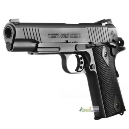 Colt 1911 Rail Gun CO2 Nera Opaca cybergun KWC Colt 1911 Rail Gun CO2 Nera Opaca cybergun KWC