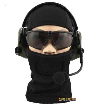 Airsoft Mask Full Face Warrior Black, Cygnus Armory