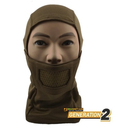 Airsoft Mask Full Face Warrior Coyote, Cygnus Armory