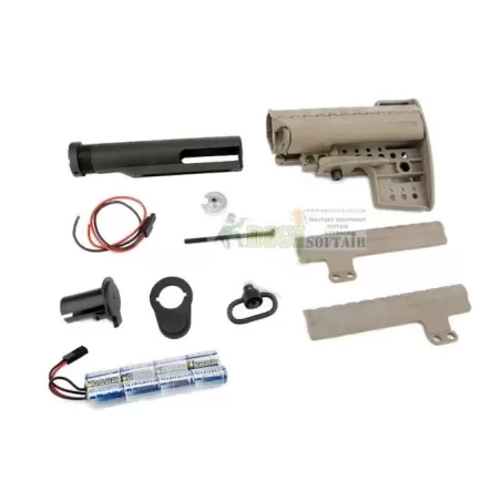 Calcio desert King Arms M4 Clubfoot MOD Stock Set for M4 M16 con batteria 9.6v