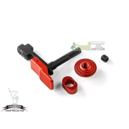 M4 AMBIDEXTROUS MAGAZINE CATCH RED CRUSADER By VFC