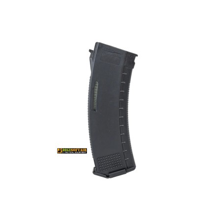 Mid-Cap magazine 130/ 30 rounds Arcturus EMM AK MOD1 Variable-Cap Windowed for AK replicas Black