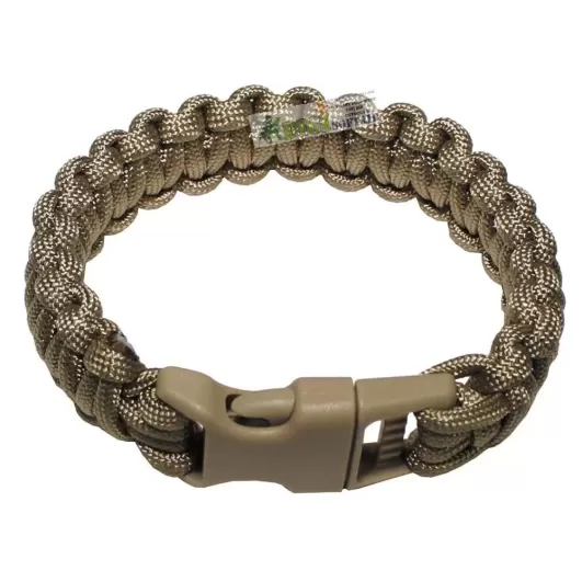 Bracelet, "Paracord", coyote tan, width 2,3 cm