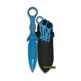 Buy Albainox Rainblue 32375 throwing knife with nylon seath