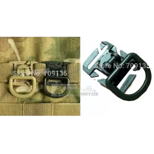 Dring per sistema molle Nero 2pz