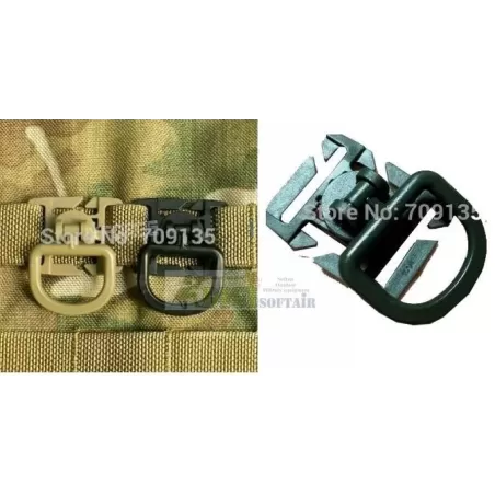 Dring per sistema molle Nero 2pz