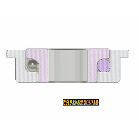 Boccole cuscinettate Antirot 8mm senza gabbia, Retroarms 9589