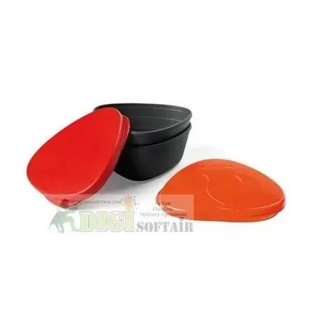 SNAPBOX ORIGINAL 2 contenitori con coperchio arancio e rosso light my fire