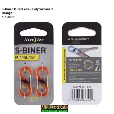 S-Biner® MicroLock Polycarbonate Nite ize S-Biner® MicroLock Polycarbonate Nite ize