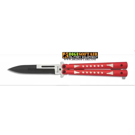 Albainox butterfly 10,1cm red handle 36236