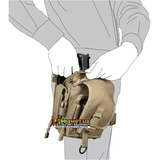 2B35 vega holster Multi-pocket bag in OD nylon