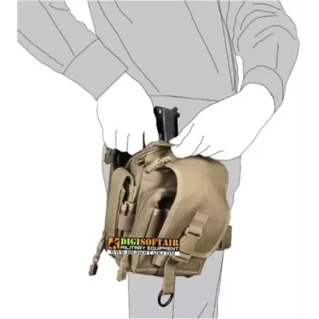 2B35 vega holster Multi-pocket bag in OD nylon