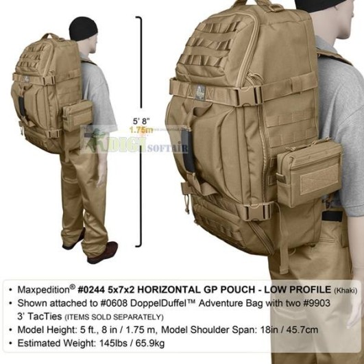 Vendita online 5x7x2 HORIZONTAL GP Pouch KHAKI Maxpedition