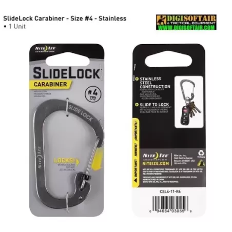 Nite Ize SLIDELOCK CARABINER 4 Stainless