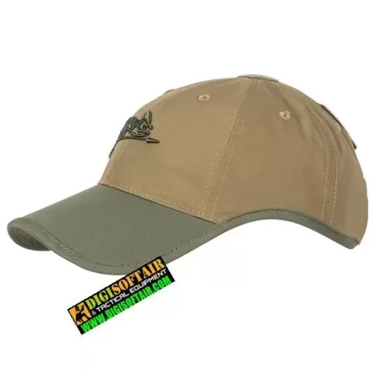 Logo Cap Coyote/Olive Green A PolyCotton Ripstop Helikon Tex