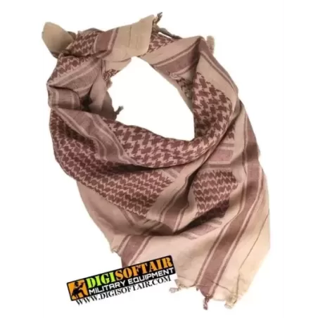 COYOTE/BROWN SHEMAGH SCARF COYOTE/BROWN SHEMAGH SCARF