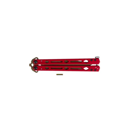 Kershaw Lucha 5150REDBRZ — Red Handle, Bronze-Finish Blade Butterfly