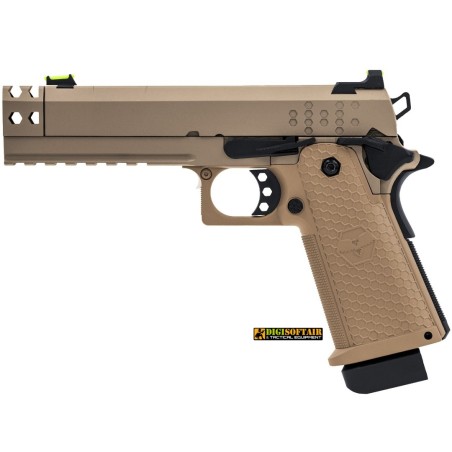 Raven Hi-Capa HEX-C GBB Pistol Tan Raven Hi-Capa HEX-C GBB Pistol Tan